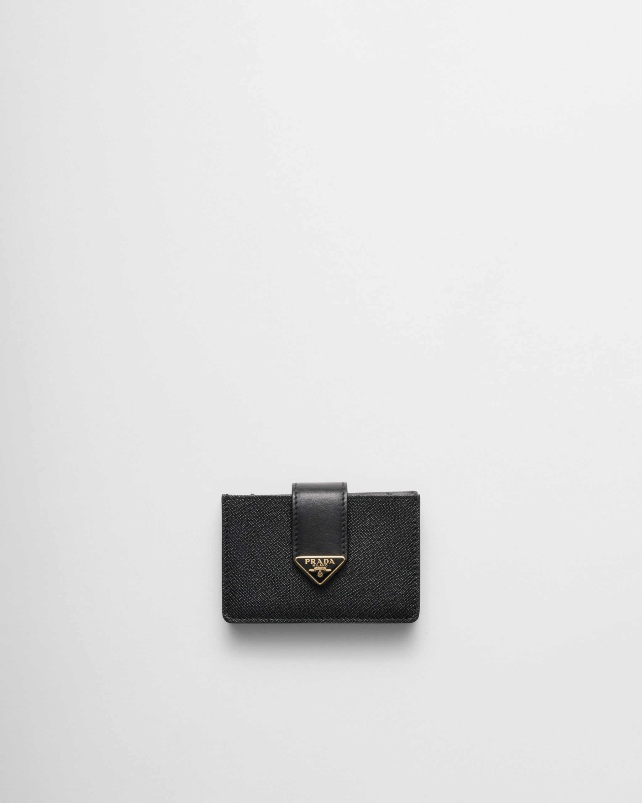 Prada Saffiano and smooth leather card holder - Image 1